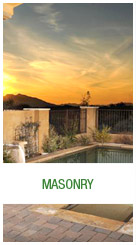 Masonry: From flagstone patios to paver driveways, skillful masonry will add harmony and value to your garden home.